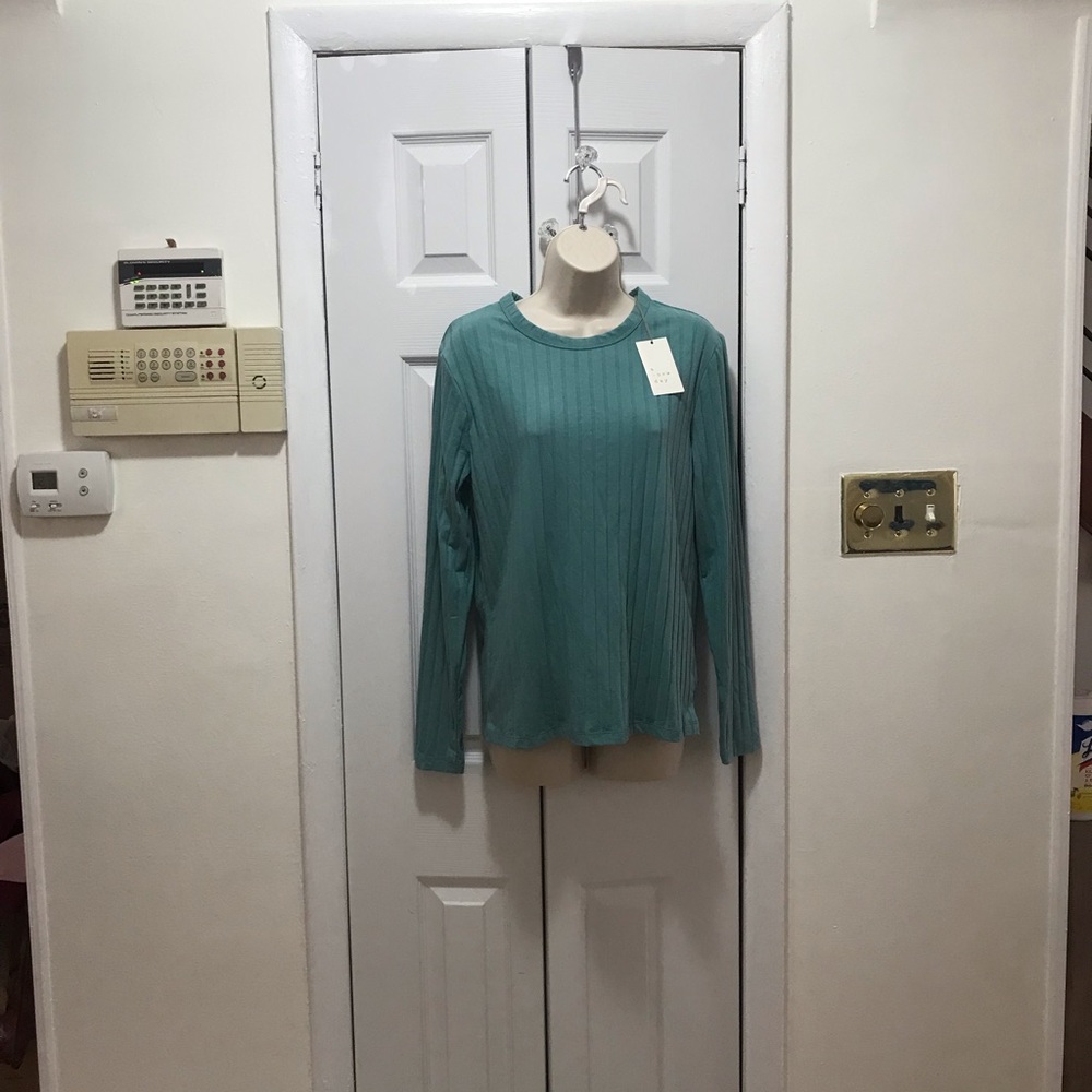 A New Day Women's Blue Long Sleeve Top